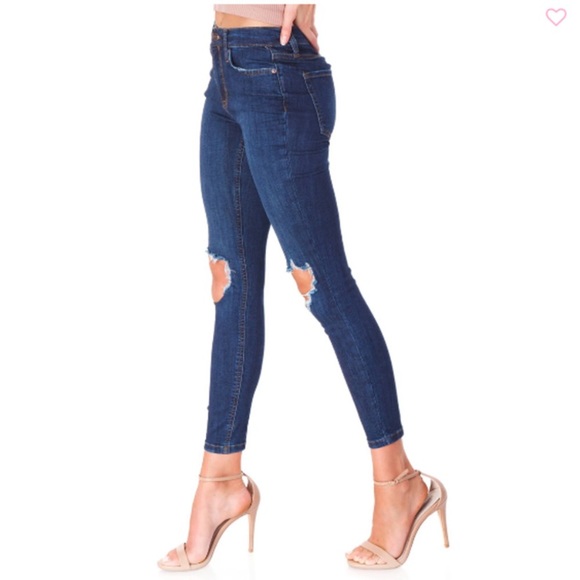 NWT free people busted knee jeans size 25 - Picture 4 of 8